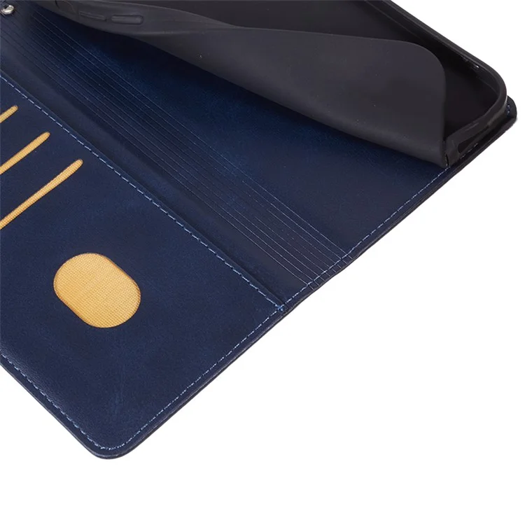 Phone Cover for OnePlus 12R 5G / Ace 3 5G Case Magnetic Clasp PU Leather Wallet Stand Shell - Blue