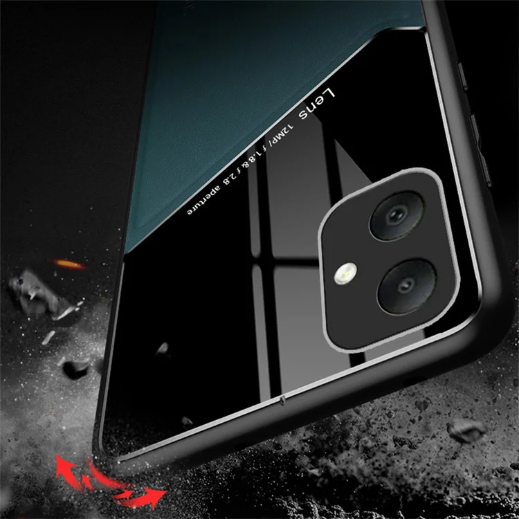 Para Samsung Galaxy A05 4G Case PU+TPU+PC Magnetic Car Mount Phone Cover - Naranja