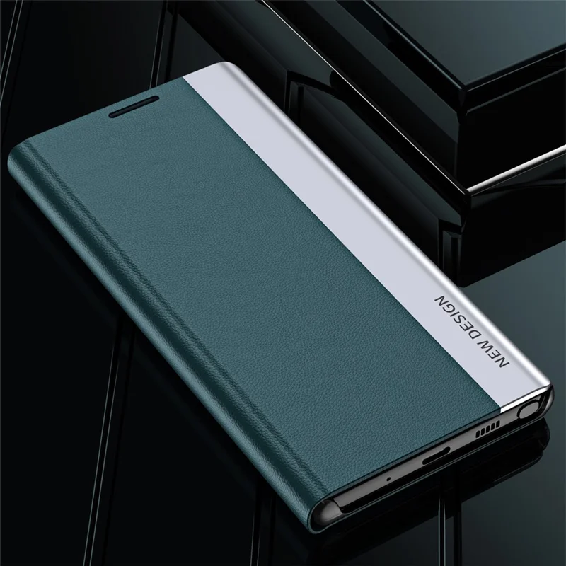 For Samsung Galaxy A13 4G Case Stand PC Shell PU Leather Shockproof Phone Cover - Pink