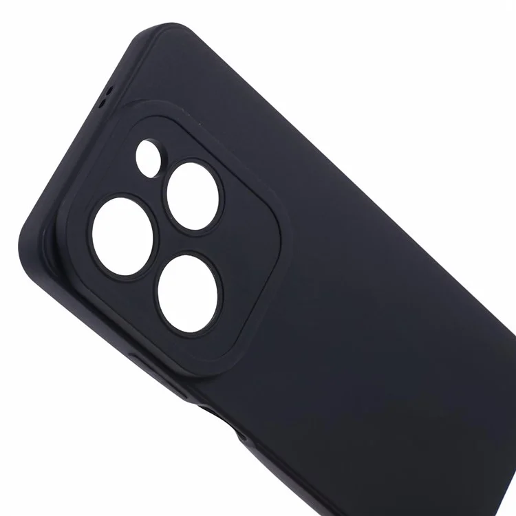 Für Infinix Hot 40 / Hot 40 Pro TPU-Gehäuse, gerade Kante, Handyhülle mit präzisen Aussparungen - Schwarz
