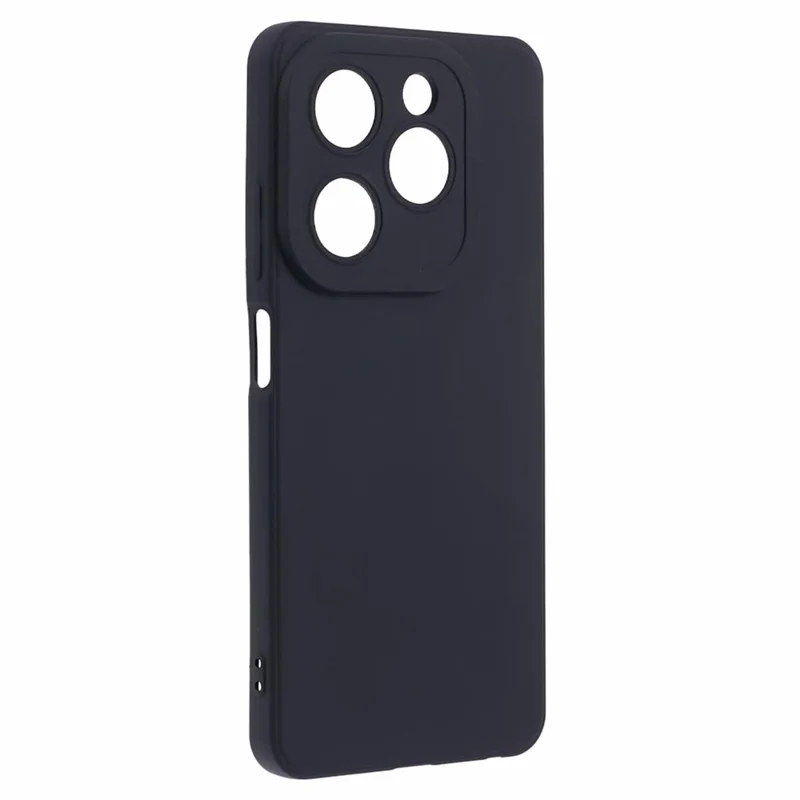 Soft TPU Cover for Infinix Hot 40i Phone Case Straight Edge - Black
