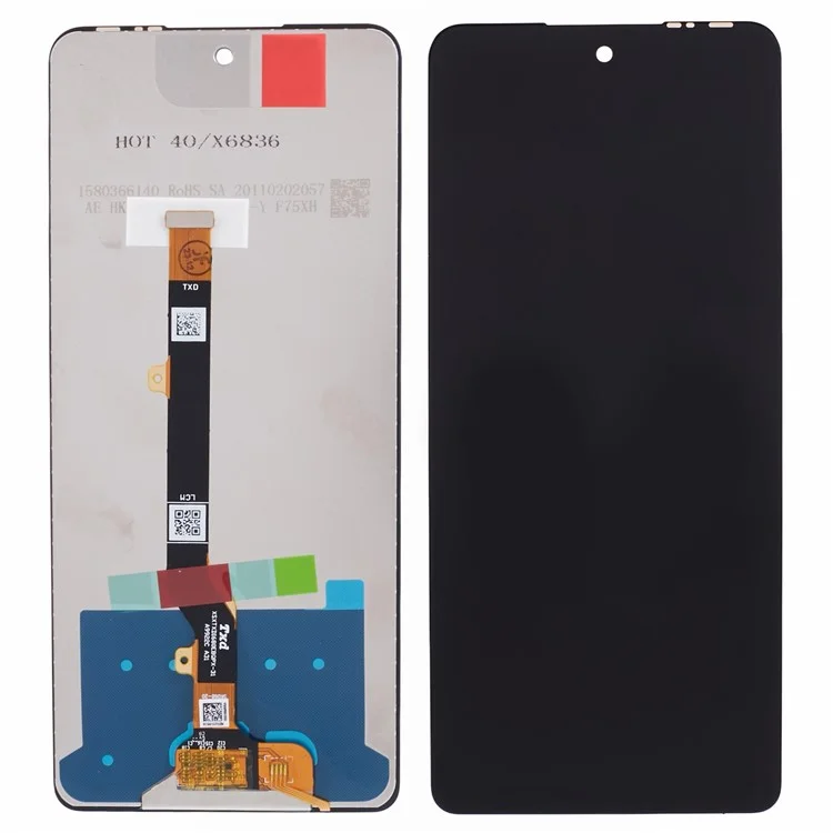 Per Infinix Hot 40 X6836 Schermo LCD e Assemblaggio di Digitalizzatore di Grado C Pezzo di Ricambio (Senza Logo)