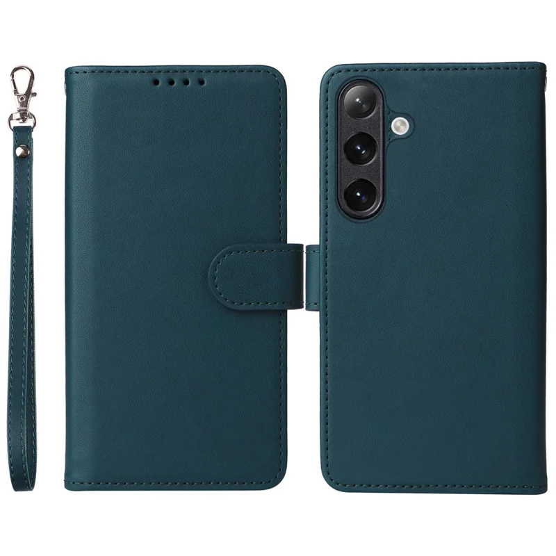 For Samsung Galaxy S24+ Magnetic Case BETOPNICE Detachable PU Leather Phone Cover with Strap - Blue