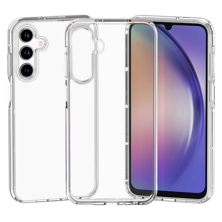 Pour Samsung Galaxy A55 5G HD Transparent Phone Case PC+TPU Slim-Fit Phone Cover