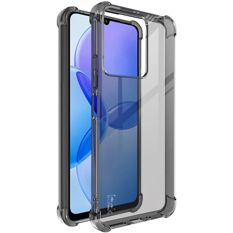IMAK for Xiaomi Redmi 13C 5G / Redmi 13R 5G Clear TPU Case Anti-drop Airbag Protection - Transparent Black