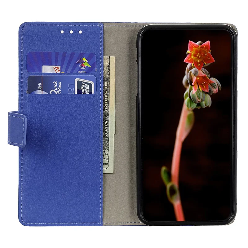 For Xiaomi Redmi Note 13R Pro 5G Case Wallet Stand Drop Protection Phone Cover - Blue