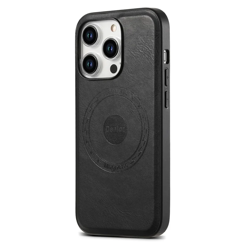 DENIOR For iPhone 15 Pro Phone Case Compatible with MagSafe Anti-Scratch Phone Cover - Black