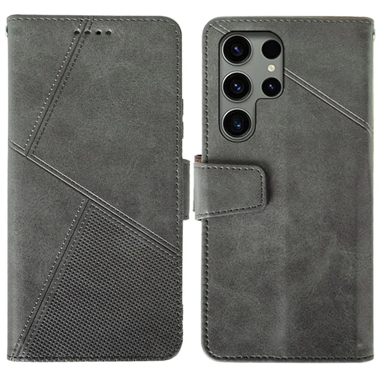 IDEWEI For Samsung Galaxy S24 Ultra Wallet Case Leather Phone Cover Card Holder - Black