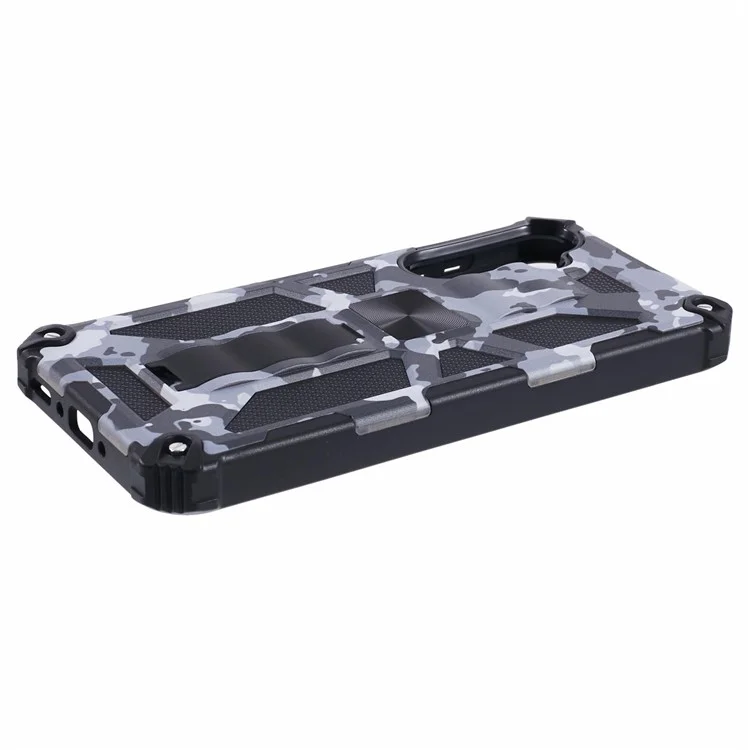 Pour Samsung Galaxy A35 5G Kickstand Cover Camouflage Pattern Armor Phone Case - Noir