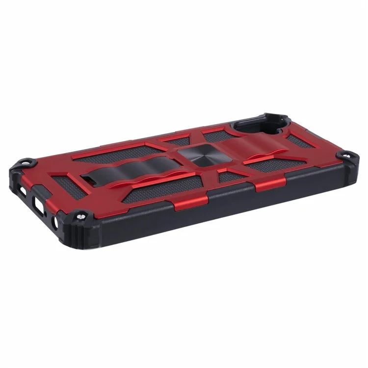 For Samsung Galaxy A05 4G Phone Case Soft TPU Hard PC Tough Armor Shockproof Cover Kickstand - Red