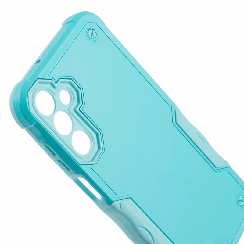 For Samsung Galaxy A15 4G / 5G Phone Case PC+TPU Dual-Layer Protective Cover - Mint Green