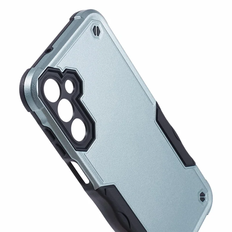 For Samsung Galaxy A15 4G / 5G Phone Case PC+TPU Dual-Layer Protective Cover - Green