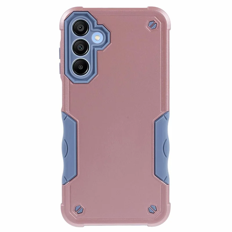 For Samsung Galaxy A15 4G / 5G Phone Case PC+TPU Dual-Layer Protective Cover - Rose Gold