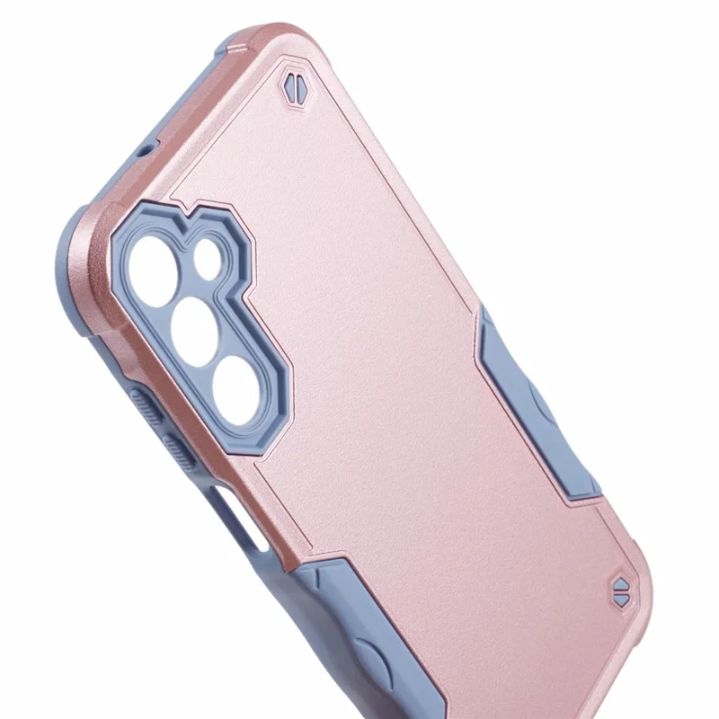 For Samsung Galaxy A15 4G / 5G Phone Case PC+TPU Dual-Layer Protective Cover - Rose Gold