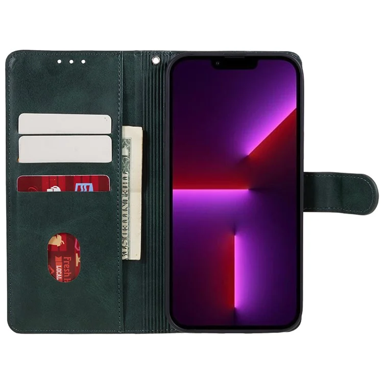 For Huawei nova 11 / nova 12s 4G / nova 12 Lite 4G Cell Phone Case Magnetic Clasp PU Leather Wallet Stand Anti-drop Shell - Midnight Green