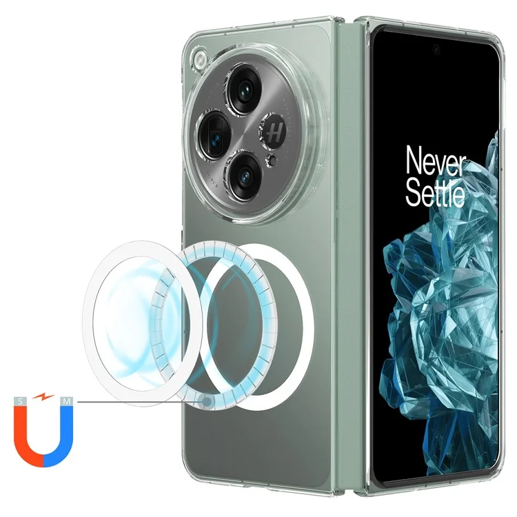 Funda para Oppo Find N3 5G Magnética Acrílica Resistente a Golpes - Transparente