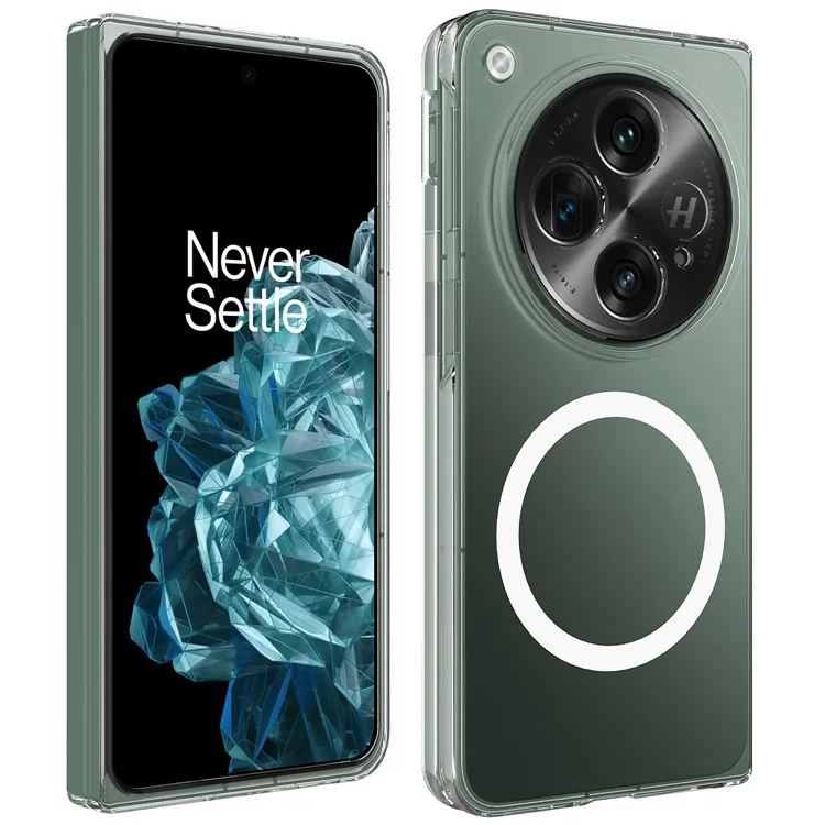 Funda para Oppo Find N3 5G Magnética Acrílica Resistente a Golpes - Transparente