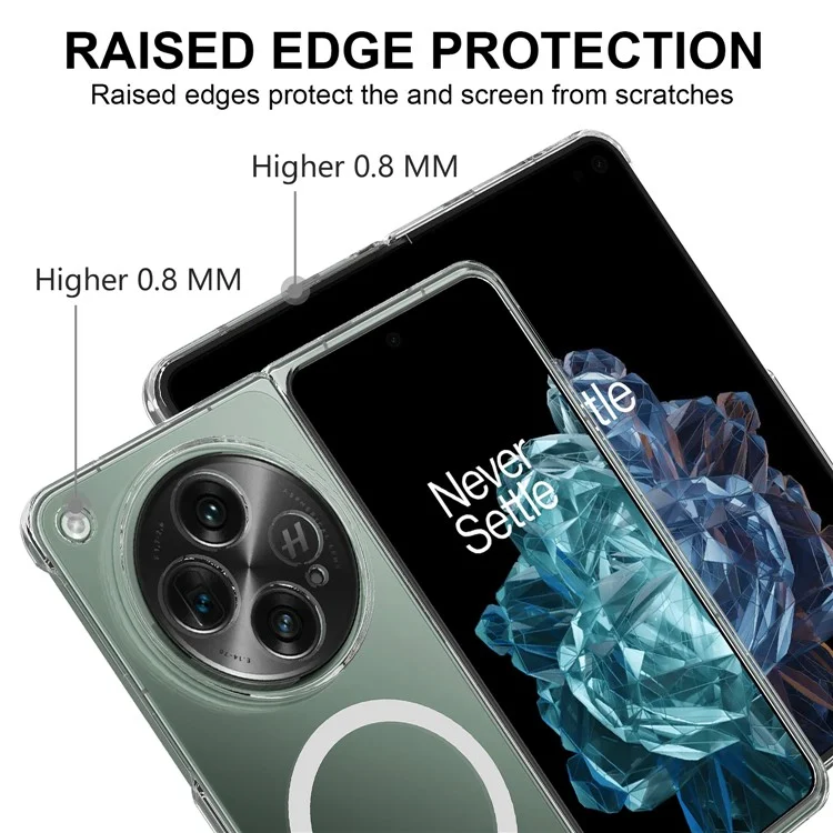 Funda para Oppo Find N3 5G Magnética Acrílica Resistente a Golpes - Transparente