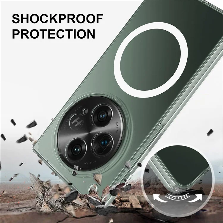 Funda para Oppo Find N3 5G Magnética Acrílica Resistente a Golpes - Transparente