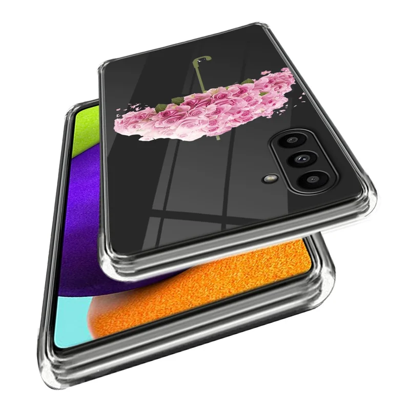 For Samsung Galaxy A14 4G / 5G Phone Case Pattern Printing TPU Back Cover - Flower Umbrella