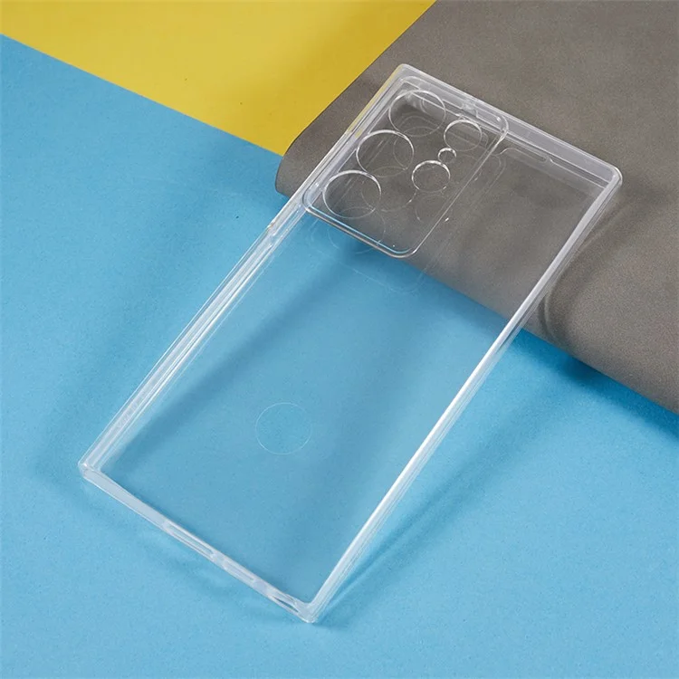 Para Samsung Galaxy S24 Ultra Case Acrylic + TPU Capa de Telefone com Filme PET Proteção Completa
