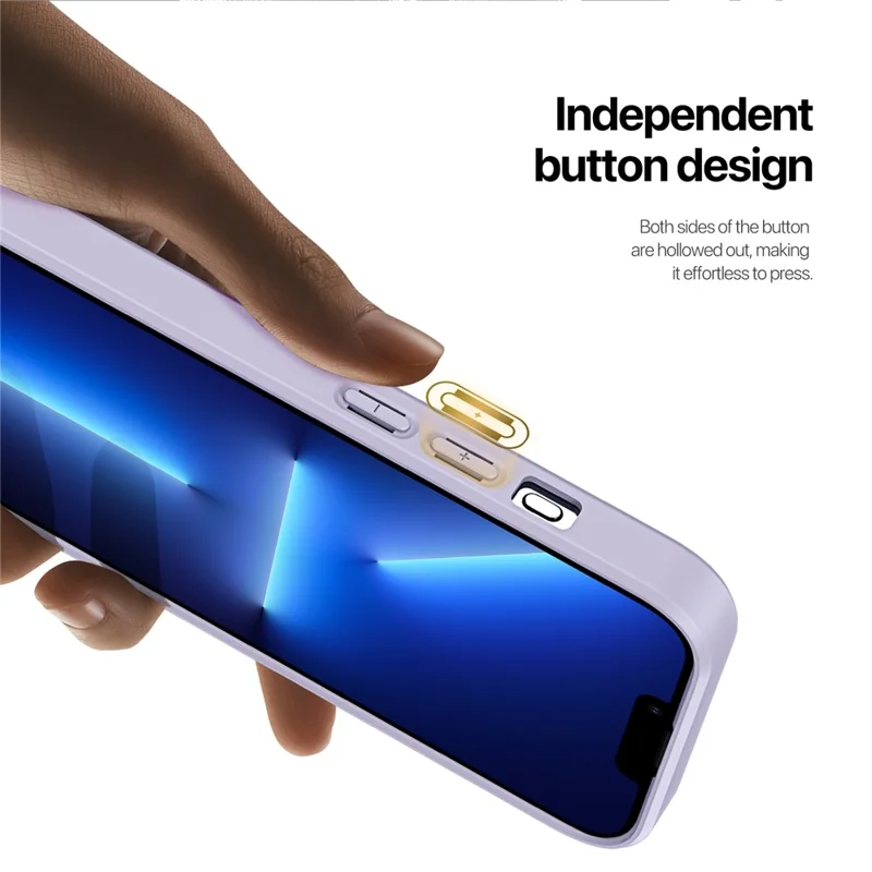 DUX DUCIS Rafi II Series for iPhone 13 Pro Phone Case Card Slots Cover RFID Blocking Protection - Purple