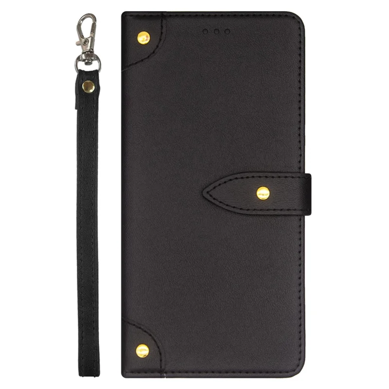 IDEWEI For Xiaomi Redmi Note 13 4G Leather Case Card Holder Stand Phone Cover - Black
