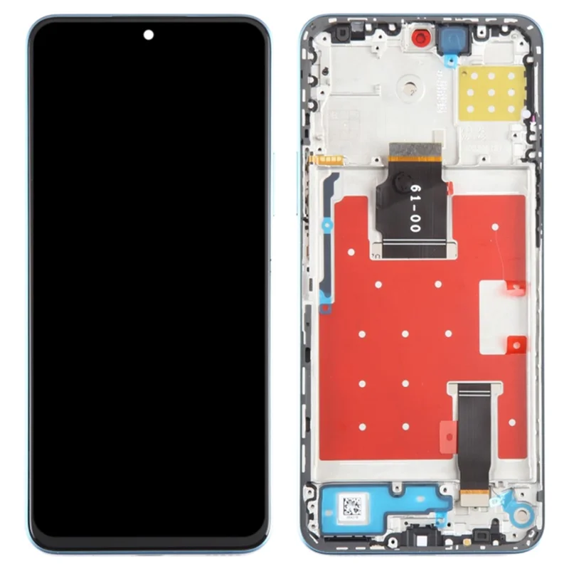 Til Honor 90 Lite 5G OEM Grade S LCD-skærm og digitizer-samling + ramme reparationdel (uden logo) - Blå