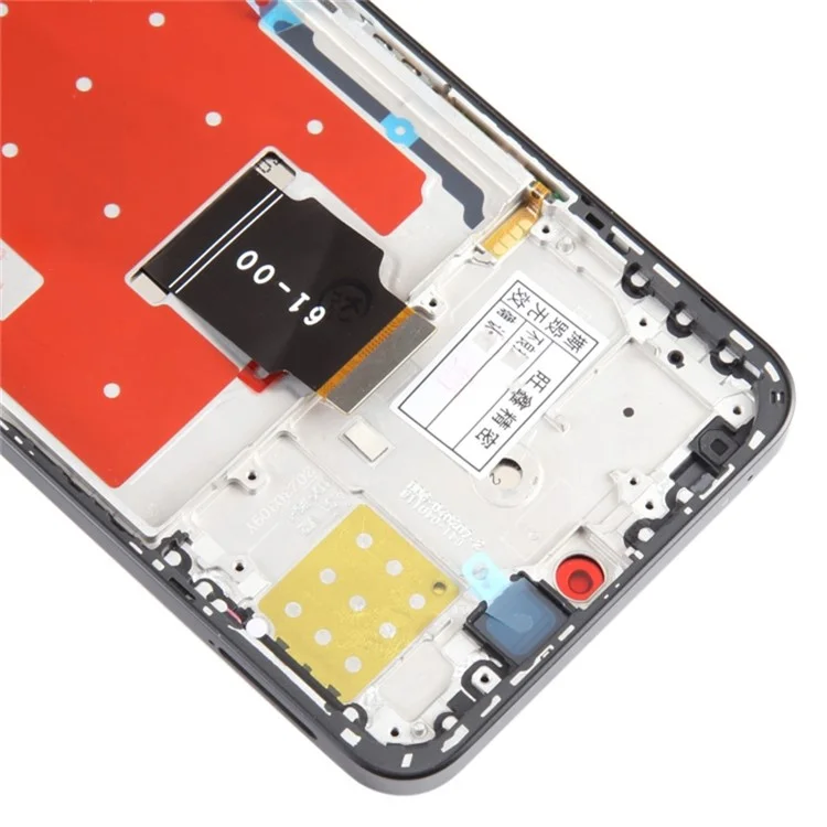 For Honor 90 Lite 5G Grade C LCD-Bildschirm und Digitizer-Baugruppe + Rahmen-Ersatzteil (ohne Logo) - Schwarz