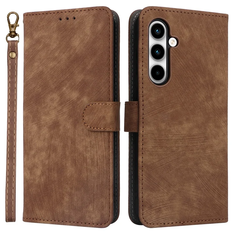 For Samsung Galaxy A35 5G Leather Wallet Case RFID Blocking Phone Cover - Brown