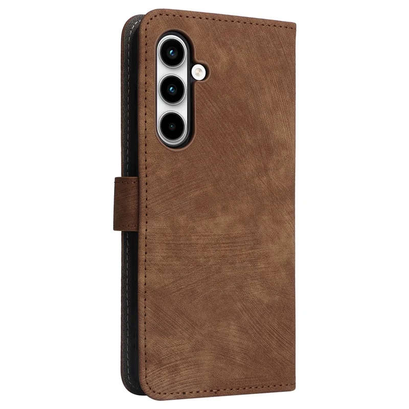 For Samsung Galaxy A35 5G Leather Wallet Case RFID Blocking Phone Cover - Brown