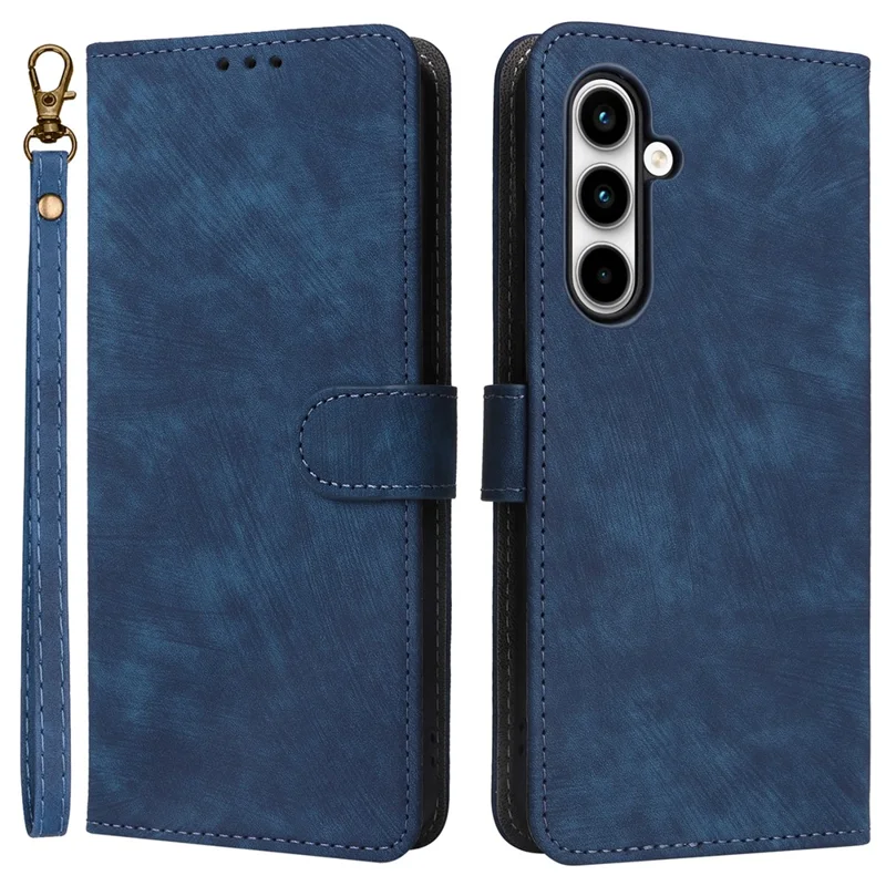 For Samsung Galaxy A35 5G Leather Wallet Case RFID Blocking Phone Cover - Blue