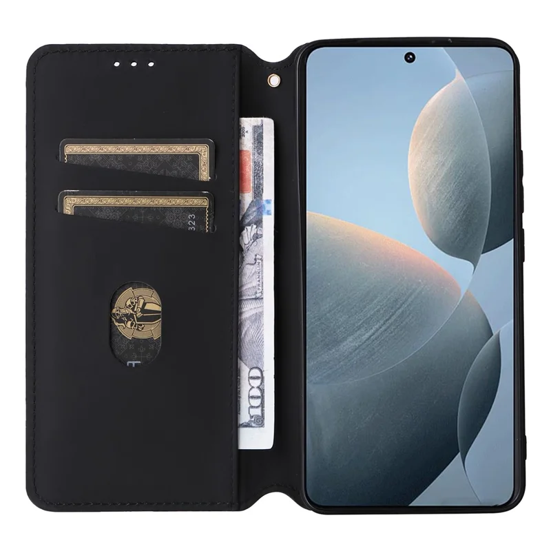 For Xiaomi Poco F6 Pro 5G / Redmi K70 5G / K70 Pro 5G Leather Case Rhombus Pattern Flip Wallet Cover - Silver