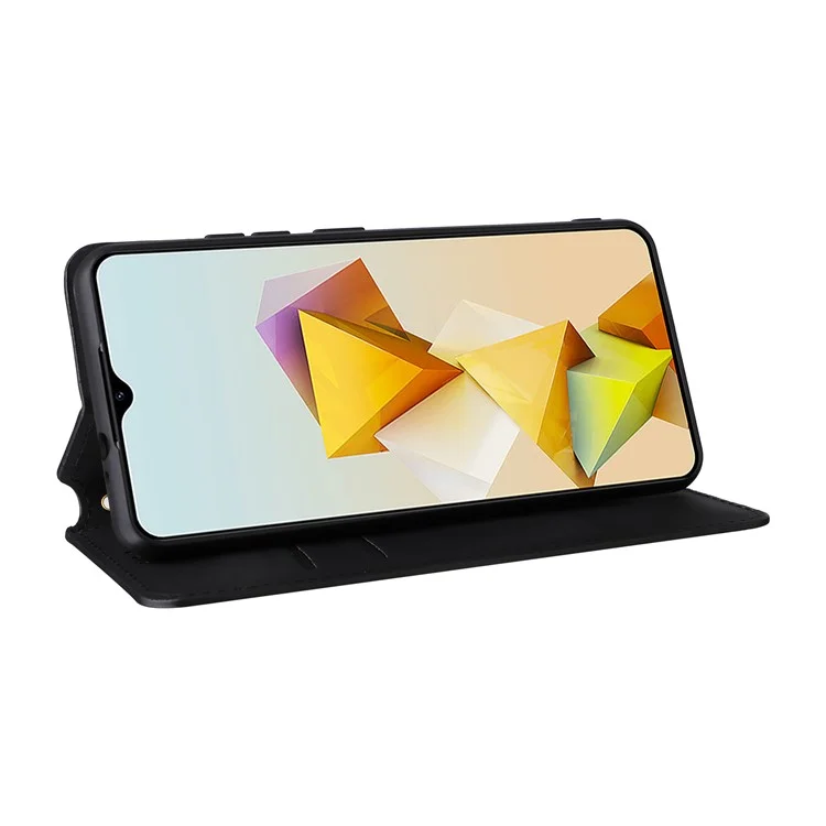 Para ZTE Blade A73 Pro 5G / A73 5G / Optus X Pro 5G Funda de Cartera de Cuero para Teléfono - Negro