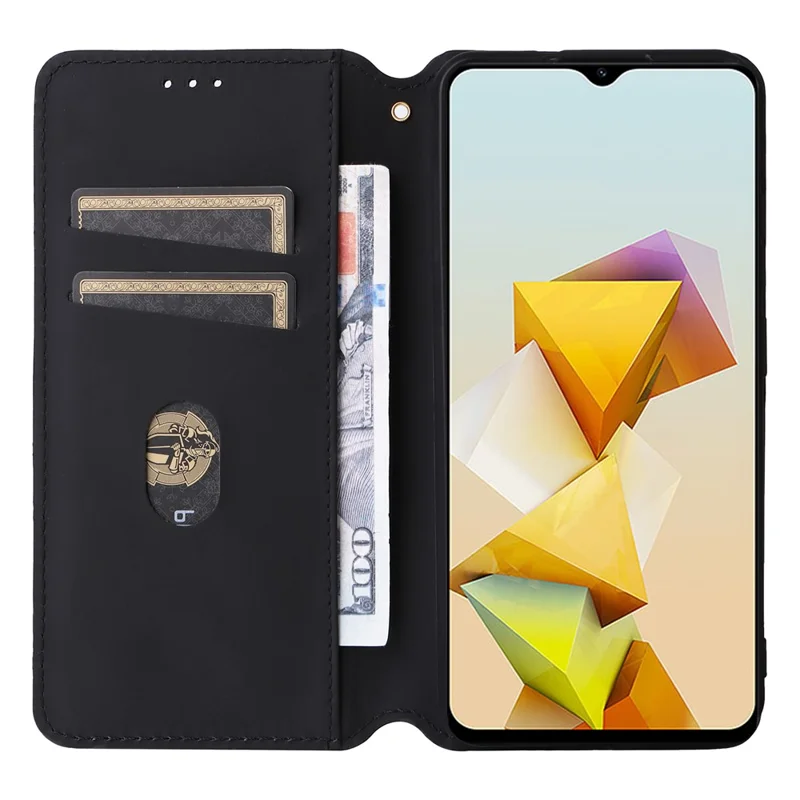 Etui portfelowe na telefon do ZTE Blade A73 Pro 5G / A73 5G / Optus X Pro 5G, skórzana obudowa z magnesem - niebieski
