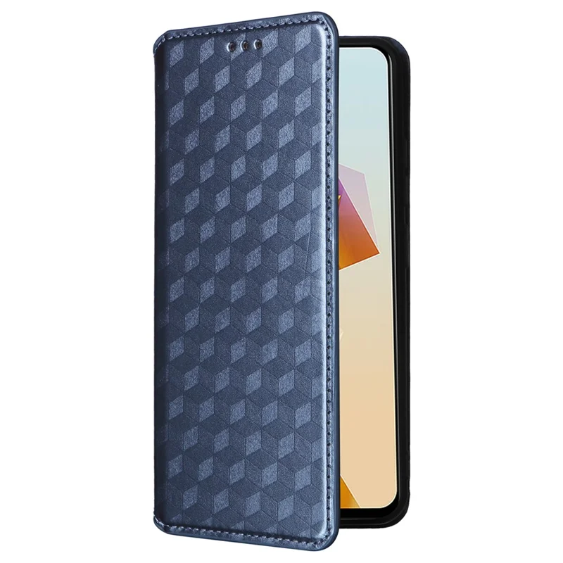 Etui portfelowe na telefon do ZTE Blade A73 Pro 5G / A73 5G / Optus X Pro 5G, skórzana obudowa z magnesem - niebieski