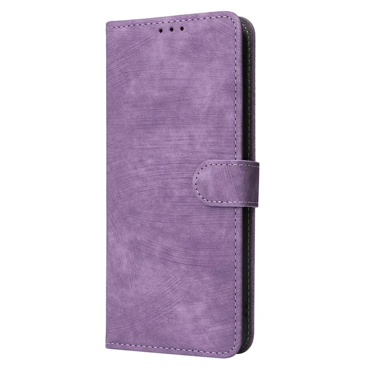Для Xiaomi Poco F6 Pro 5G / Redmi K70 5G / K70 Pro 5G Кожаный чехол с ремешком RFID Blocking Phone Wallet - Пурпурный