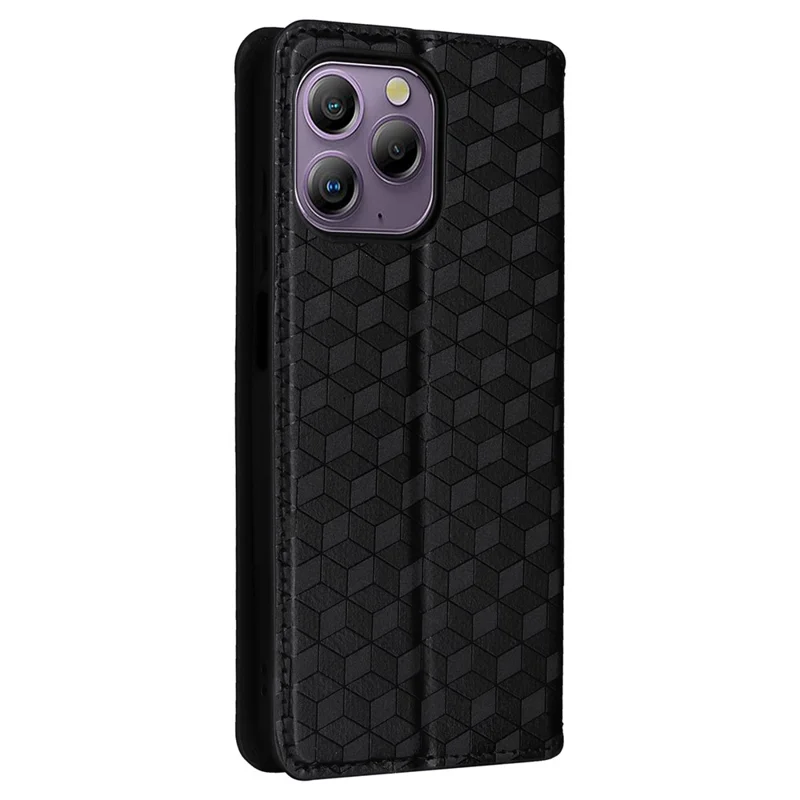 For Blackview A96 Leather Case Wallet Cover Magnetic Auto Closing - Black