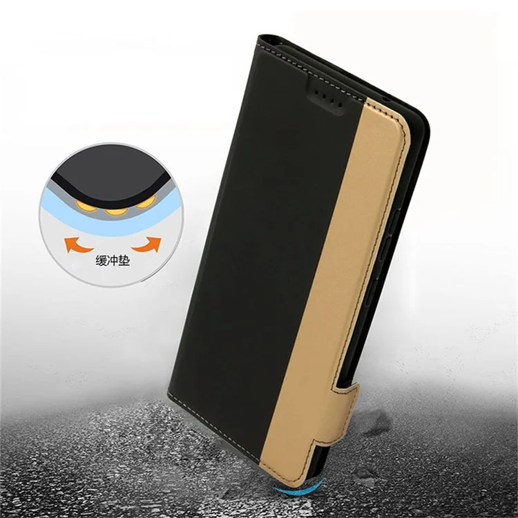 Pour Samsung Galaxy S24+ Flip Stand Phone Cover Shockproof Card Slot PU Leather Phone Case - Black