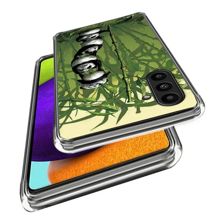 Per Samsung Galaxy A14 4G / 5G TPU Case Pattern Printing Mobile Phone Cover - Stacking Pandas