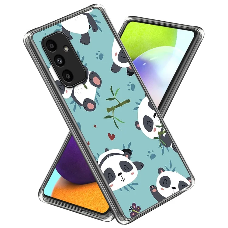 Für Samsung Galaxy A15 4G / 5G IMD TPU Case Muster Bedrucken Handyhülle - Süße Pandas