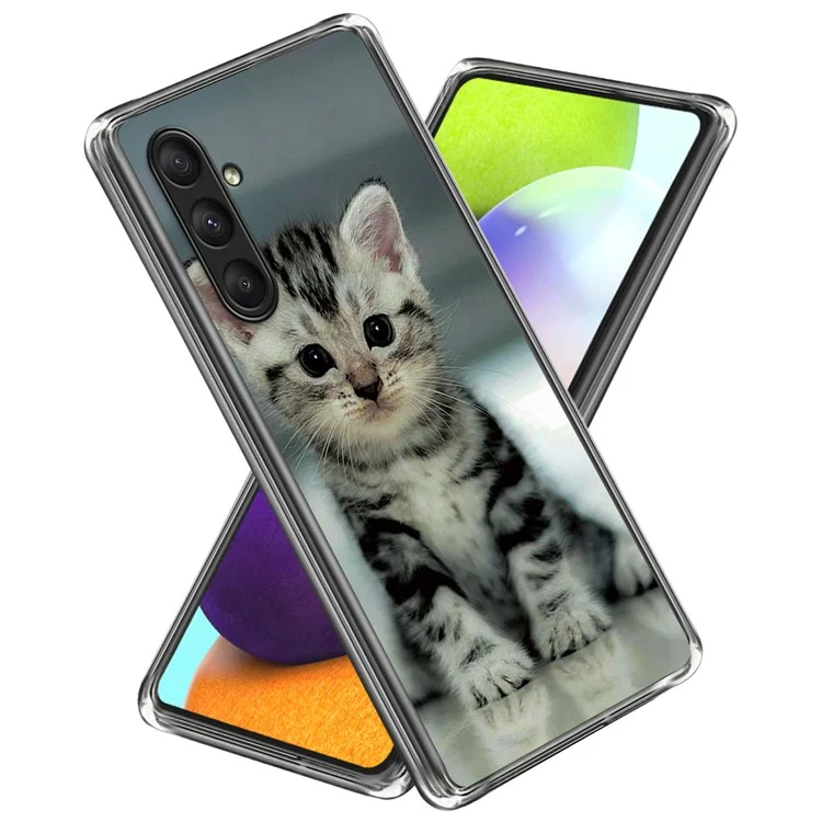 For Samsung Galaxy A25 5G (Global) (161.0 x 76.5 x 8.3mm) TPU Case Phone Cover IMD Pattern Printing - Cute Cat