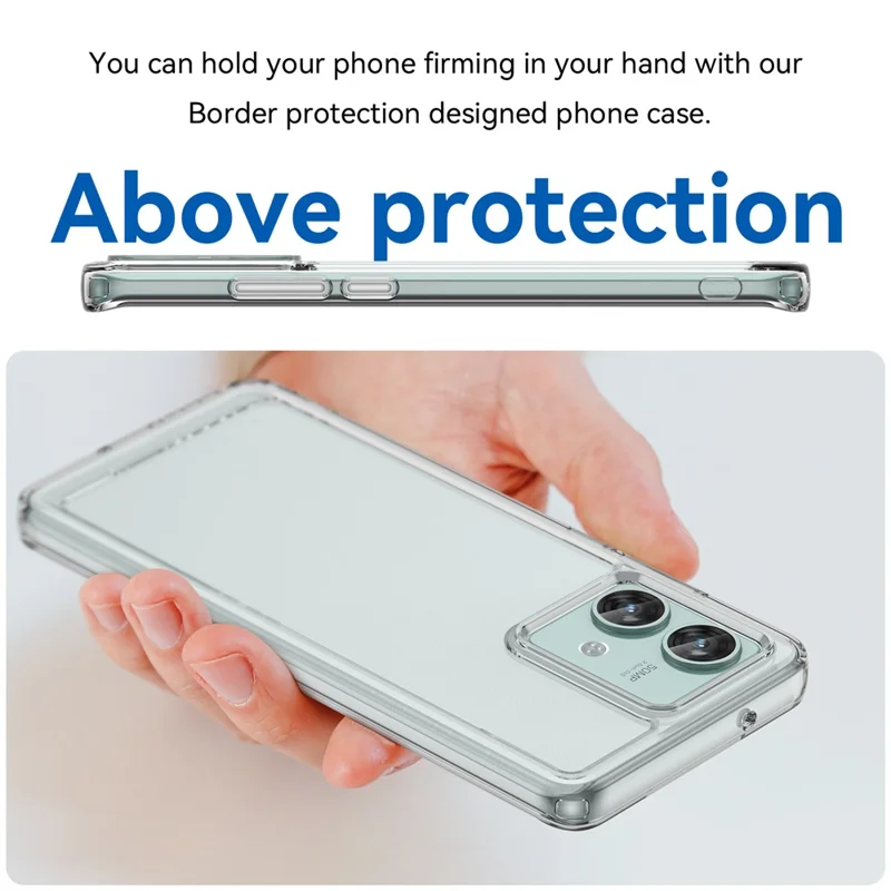 Серия Конфеты Для Motorola Edge 40 Neo 5g Back Guard Case Clear Tpu Cover Cover - Прозрачный