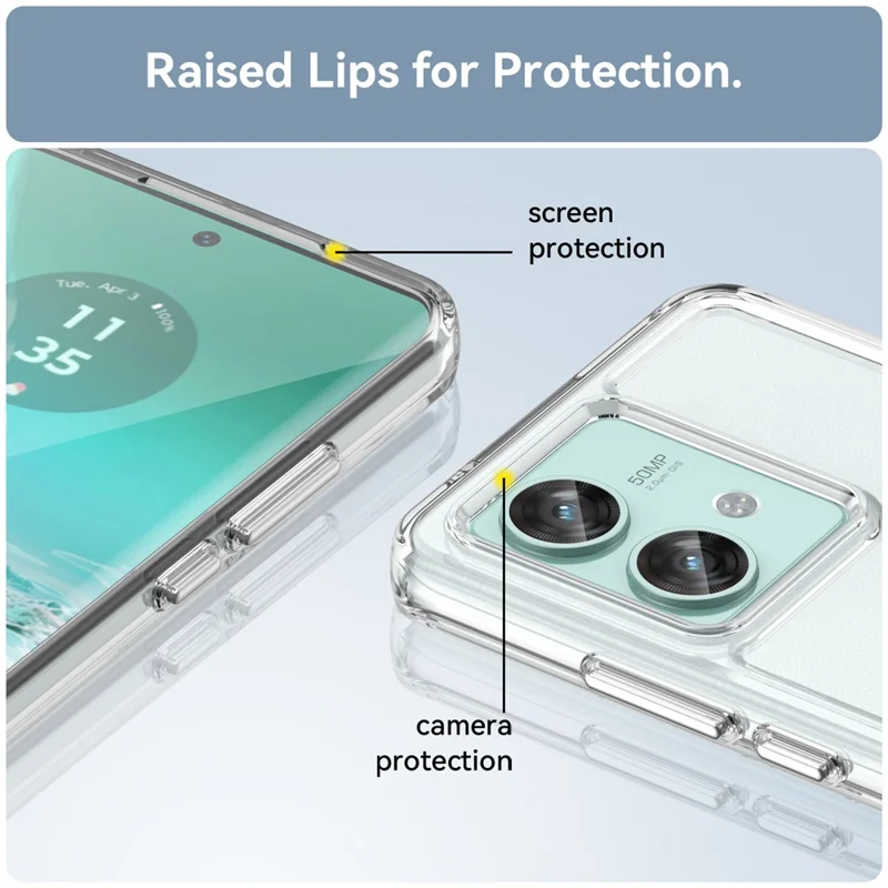 Серия Конфеты Для Motorola Edge 40 Neo 5g Back Guard Case Clear Tpu Cover Cover - Прозрачный