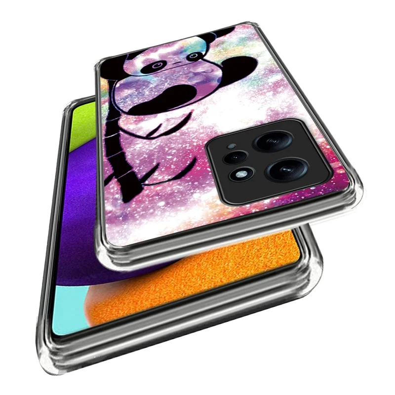 For Xiaomi Redmi Note 12 4G Case Soft TPU IMD Pattern Printing Phone Shell - Cute Panda