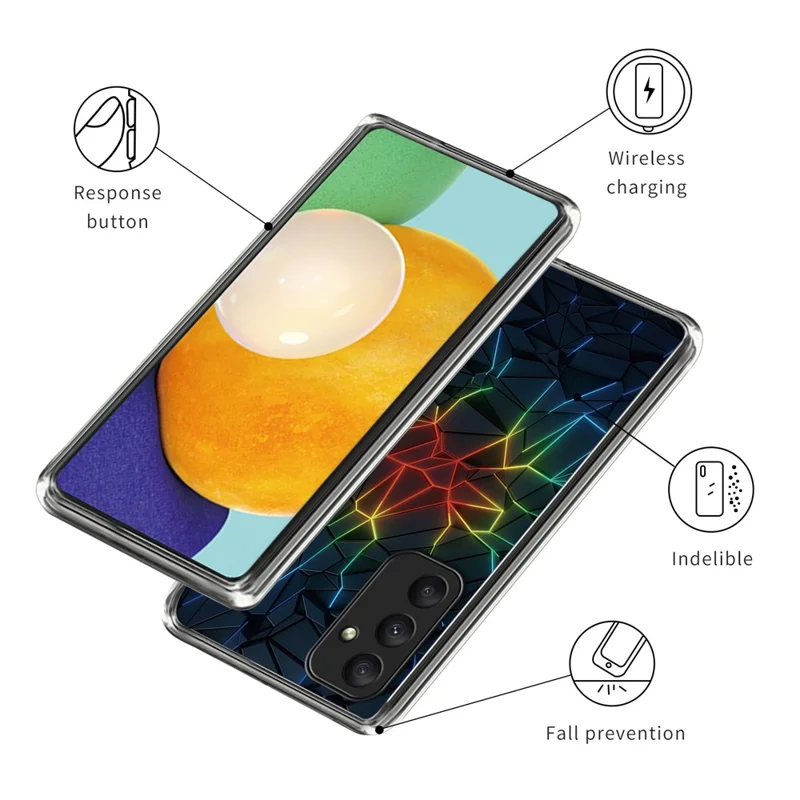 Для чехла Samsung Galaxy A35 5G TPU Case Pattern Printed Slim Phone Cover - Geometry