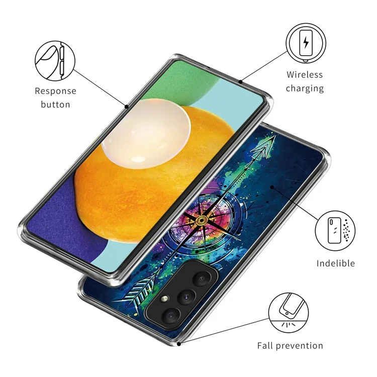 For Samsung Galaxy A55 5G TPU Phone Case Pattern Slim Design - Arrow
