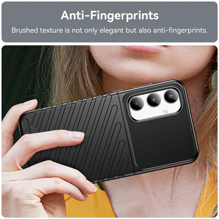 Thunder Series für Samsung Galaxy A35 5G Cases Stoßabsorbierender TPU-Handyhülle - Schwarz