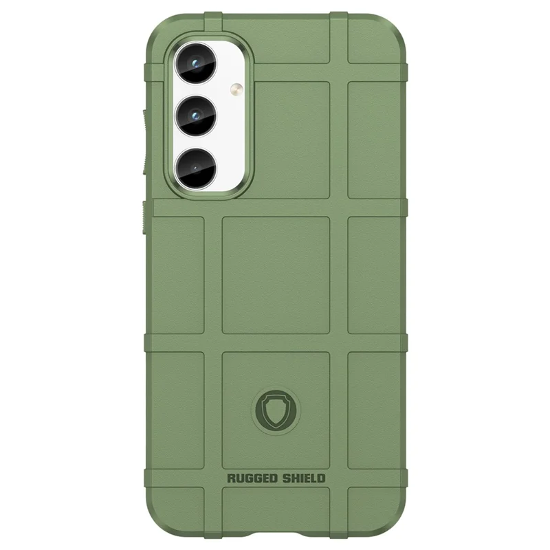 For Samsung Galaxy A35 5G TPU Phone Case Shockproof Cell Phone Cover with Square Grid Texture - Green