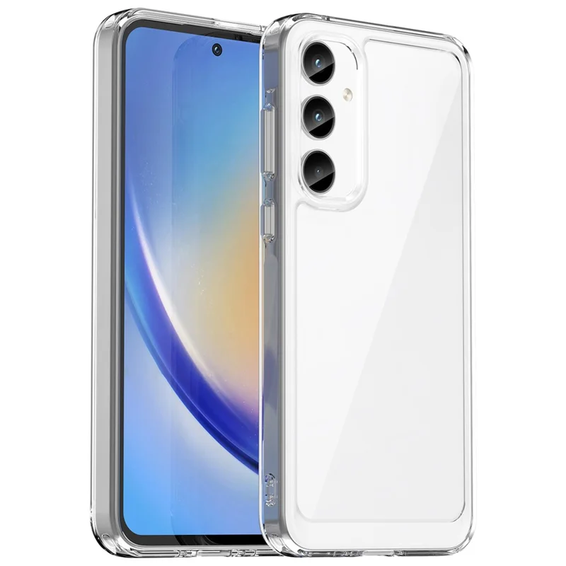For Samsung Galaxy A35 5G Case TPU+Acrylic Hybrid Phone Cover - Transparent